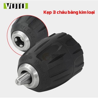 Đầu măng ranh kẹp mũi khoan 0.8-10mm 3/8 -24unf thay thế máy khoan pin- kms