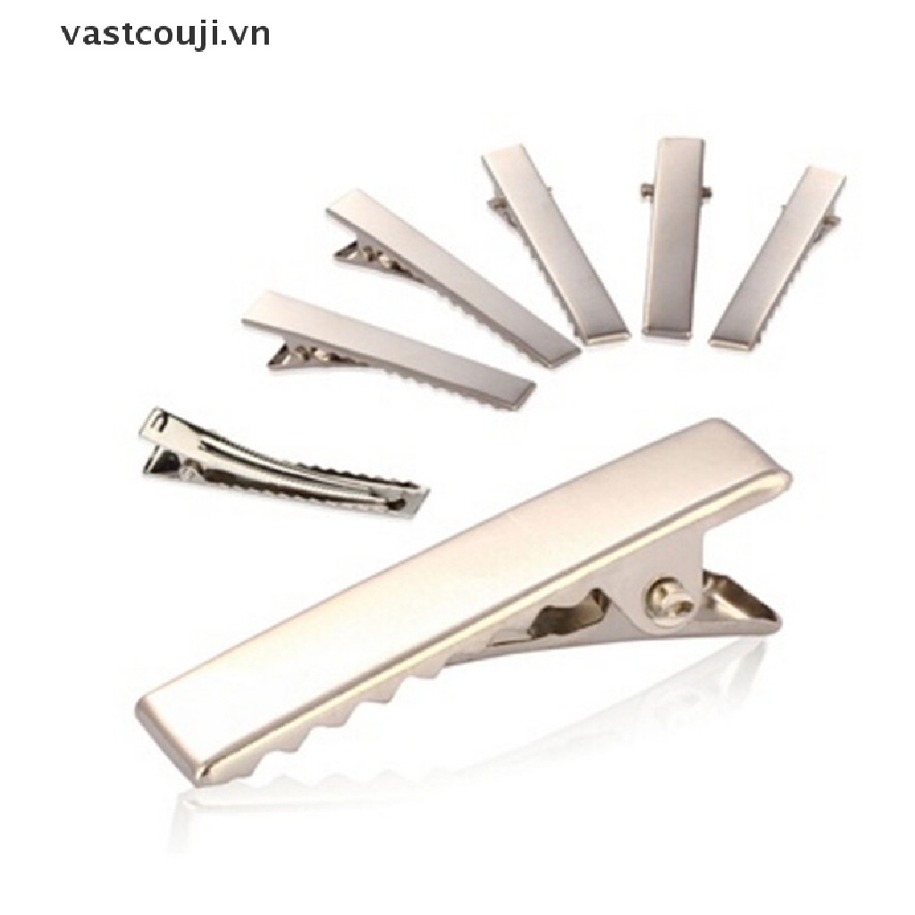 Set 50 Kẹp Tóc Kim Loại Màu Bạc Thời Trang