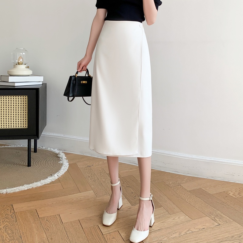 Chân Váy Lửng Màu Sắc Đơn Giản Phong Cách Hàn Quốc Dành Cho Nữ