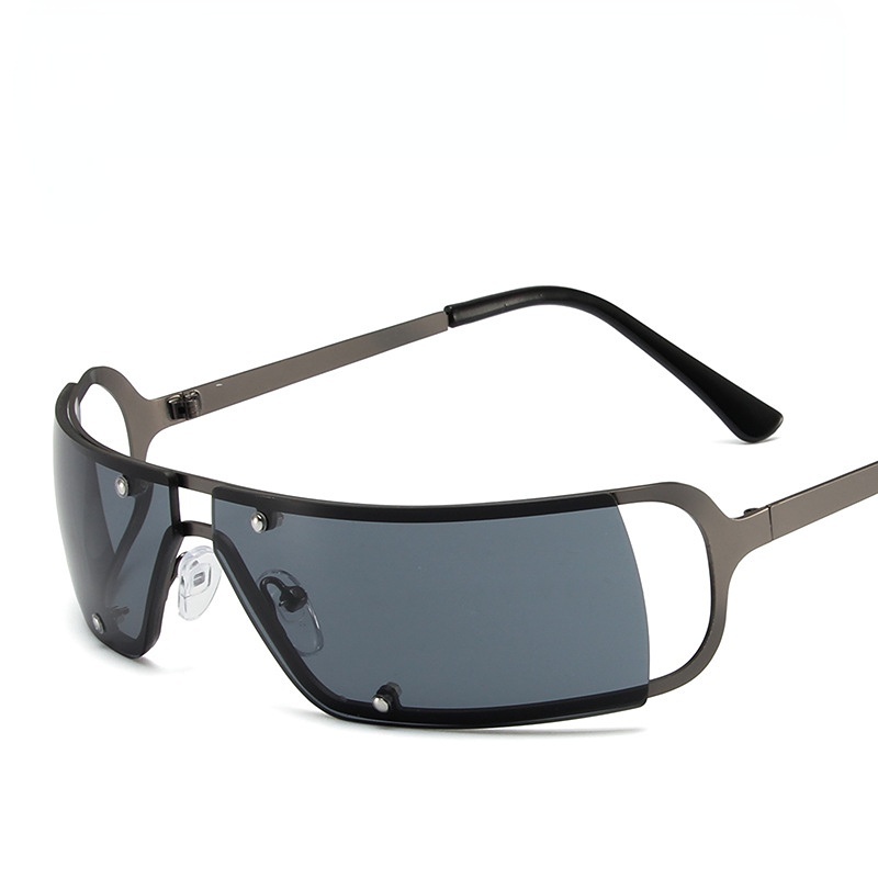 Kính Mát Gọng Vuông Kim Loại Thời Trang Cho Nam Nữ