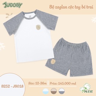 Bộ cộc tay raglan Juboby chất petit cho bé