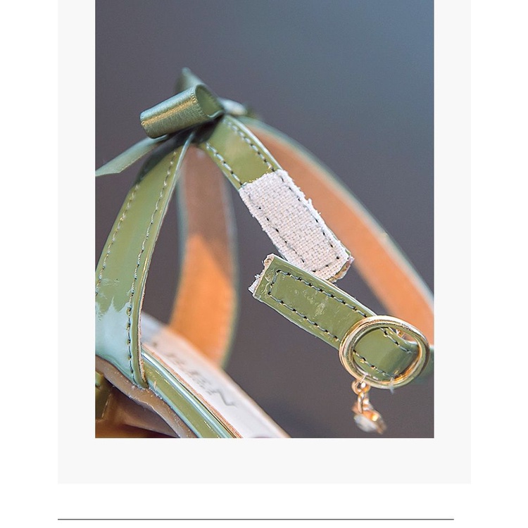 Xăng đan Công Chúa Bằng Da Đế Mềm Thời Trang Mùa Hè Hàn Quốc 2023 Dành Cho Bé Gái