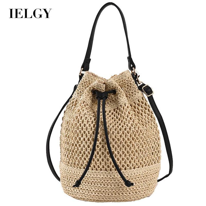 Túi Đeo Chéo Vai Dây Rút Bằng Vải Dệt Thời Trang Dành Cho Nữ