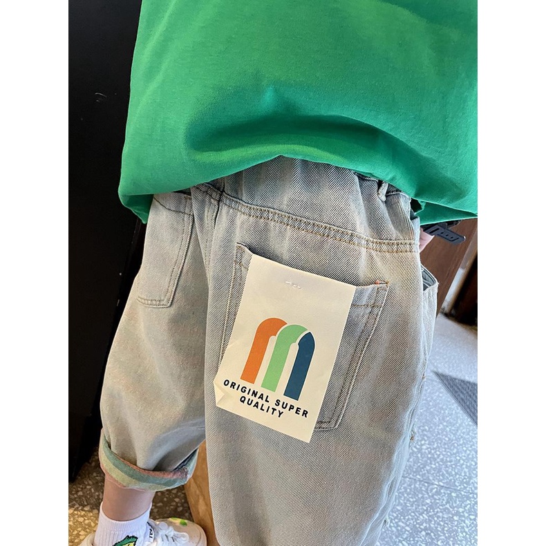 Quần Short Denim Thời Trang Mùa Hè Cho Bé Trai