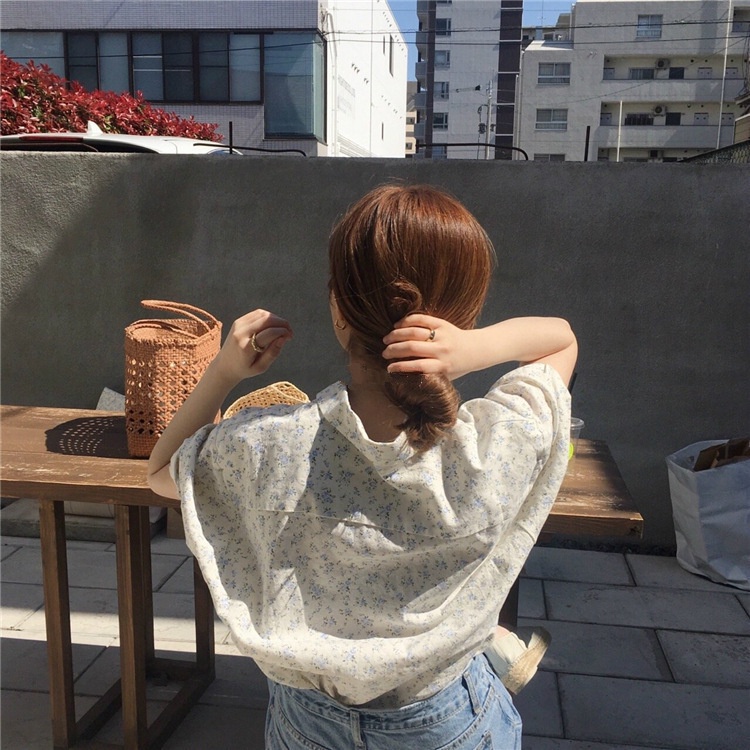 Myaistyle Áo Sơ Mi cotton chiffon Phong Cách Hàn Quốc Thời Trang Cho Nữ 12Z23031615