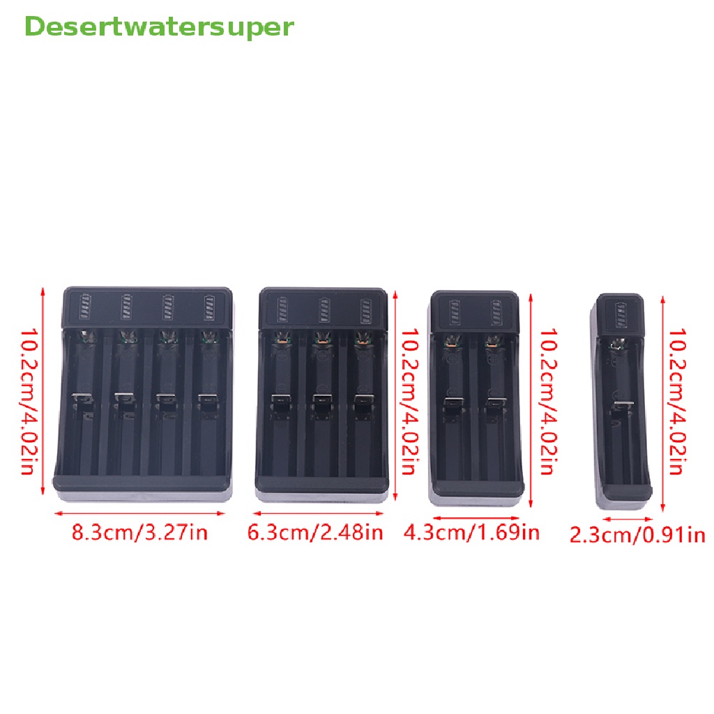 Bộ Sạc Nhanh 4 Cổng 18650 / 14500 4.2V