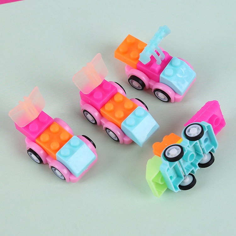 Đồ Chơi Lắp Ráp Mô Hình Xe Hơi Hoạt Hình Mini Dễ Thương