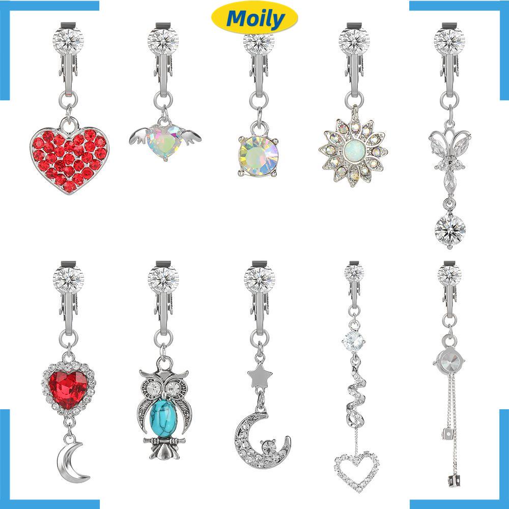 Khuyên Xỏ Rốn Giả Xỏ Lỗ Dạng Kẹp Cho Nữ