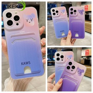 Ốp Điện Thoại Dẻo Kèm Ví Hình Gấu Kaws Cho Huawei Nova 10 9 6 Pro SE 8 8i 7i 5T 4E 3i 2 Lite Y90 Plus Y70 Y61 4G Y60
