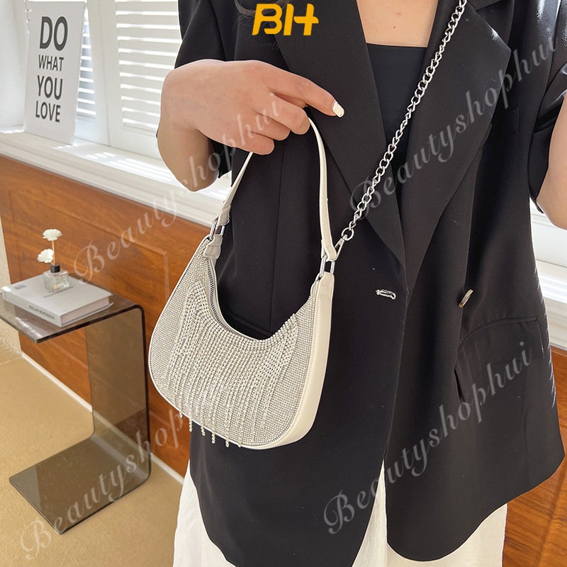 Túi Xách Đeo Vai Phối Tua Rua Thời Trang Pháp Quý Phái Dành Cho Nữ 2023