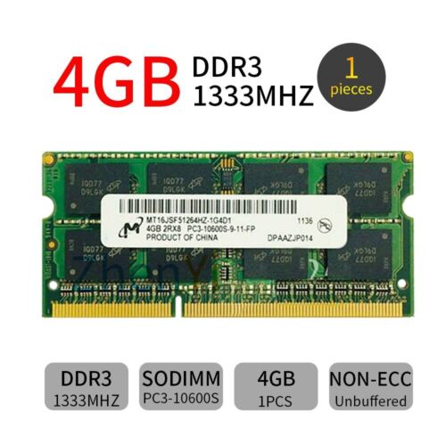 Mới Micron 16GB 8GB 4GB DDR3 1333MHz PC3-10600S 204Pin CL9 Bộ nhớ máy tính xách tay SODIMM RAM SDRAM