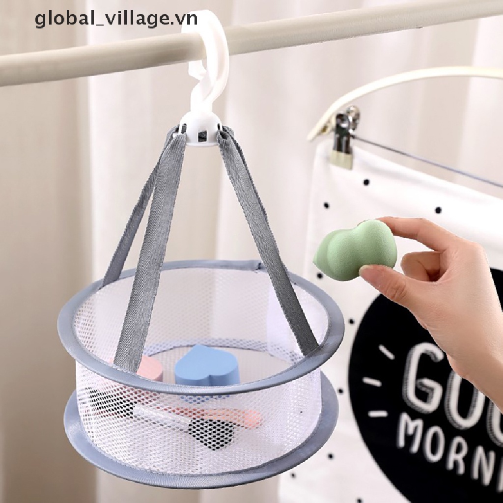 Túi Lưới Phơi Khô Cọ Trang Điểm Chống Gió Chống Rơi