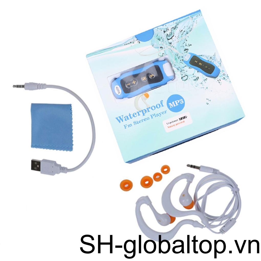 Mini MP3 Music Player IPX8 Waterproof Stereo Sound Rechargeable with Vedio Media 4G/8G Underwater Running Swimming Riding