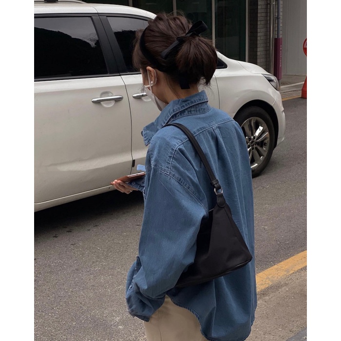 Yunfan Túi Đeo Vai Bằng Vải Nylon Siêu Nhẹ Thời Trang Dành Cho Nữ