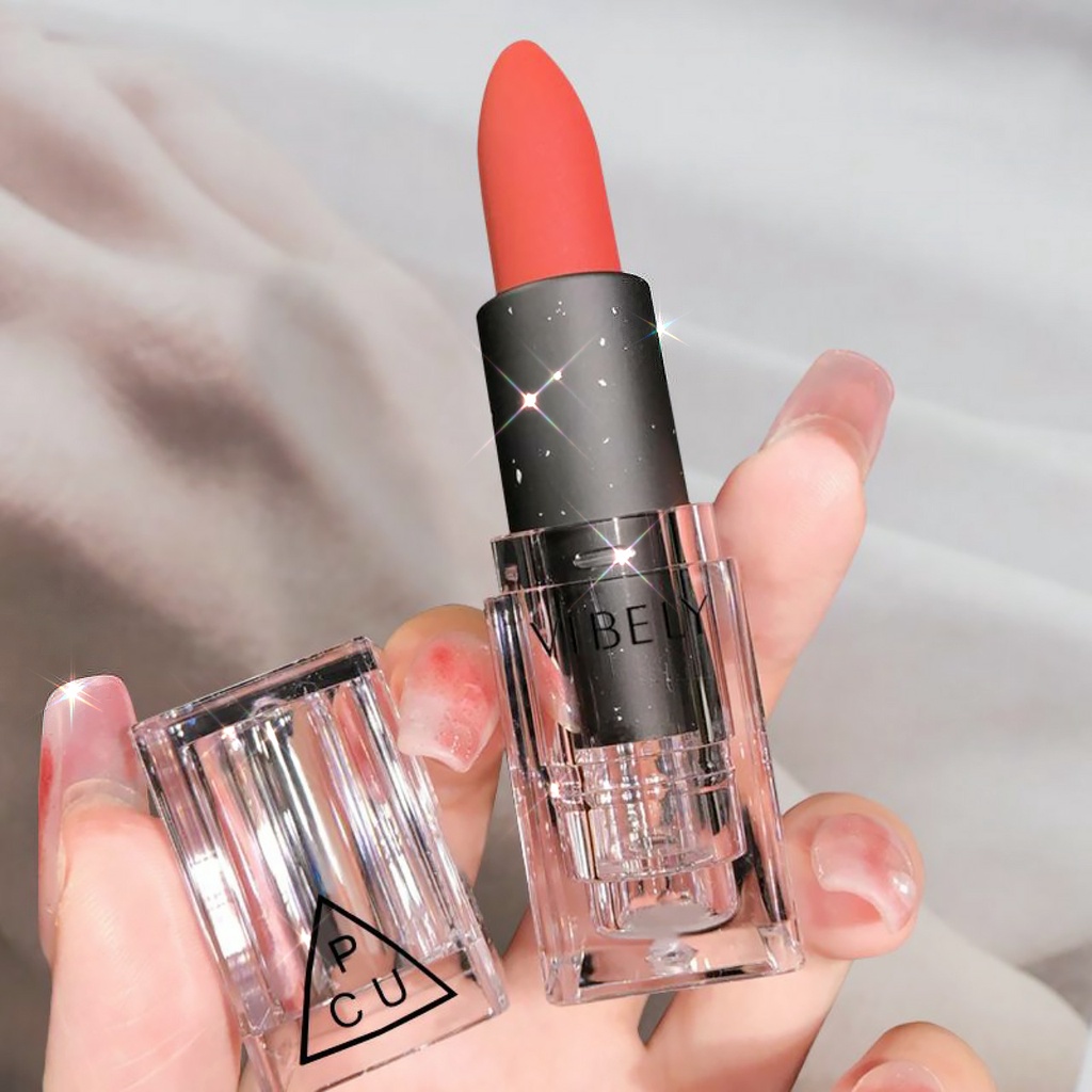 Son Môi Dưỡng Ẩm Chống Thấm Nước Lâu Trôi Không Dính Ly 6 Màu Nhung Mờ Thời Trang