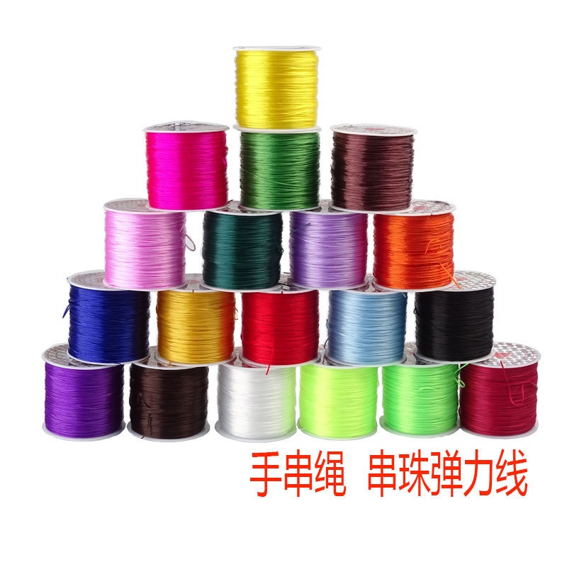 Cuộn Chỉ 26 Màu Co Giãn Để Xỏ Hạt Làm Vòng Đeo Tay DIY Tiện Dụng
