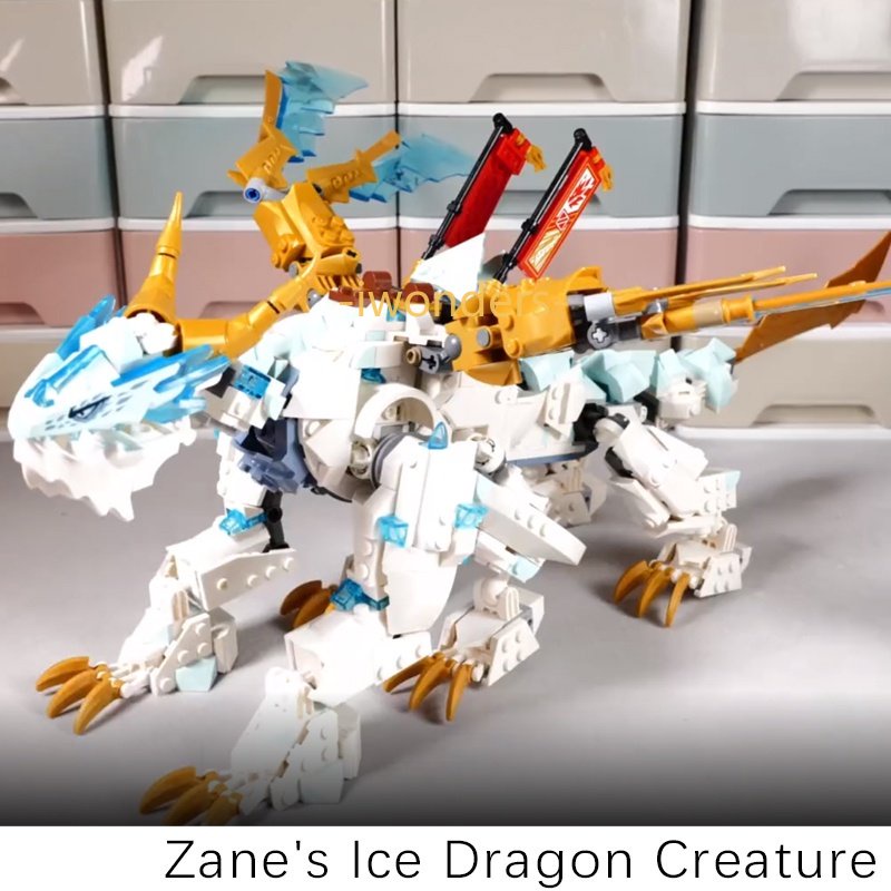 Ninjago Zane Của Băng Rồng Sinh Vật 71786 Khối Xây Dựng Lloyd's Golden Ultra Dragon Mẫu Đồ Chơi Bé Trai Quà Tặng