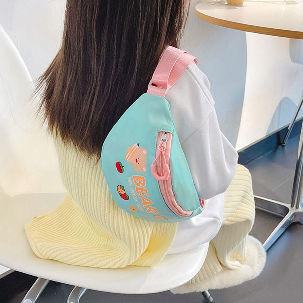 Túi Đeo Chéo Ngực / Hông Họa Tiết Hoạt Hình Phong Cách Retro Thời Trang Xuân Hè