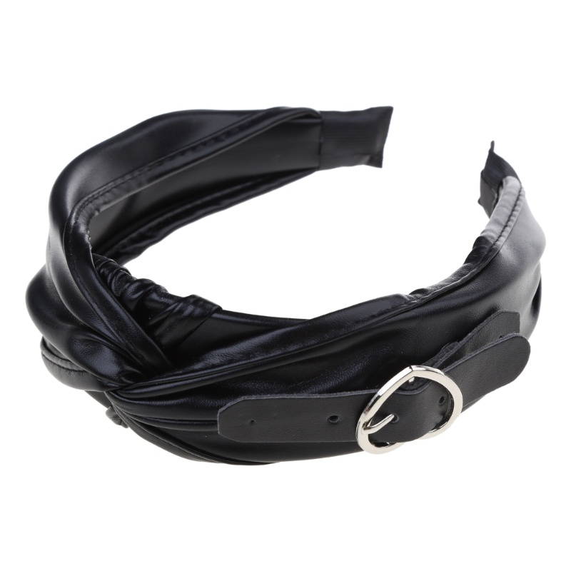 Băng Đô Da Thắt Nút Chéo Lấp Lánh Thời Trang Cho Nữ