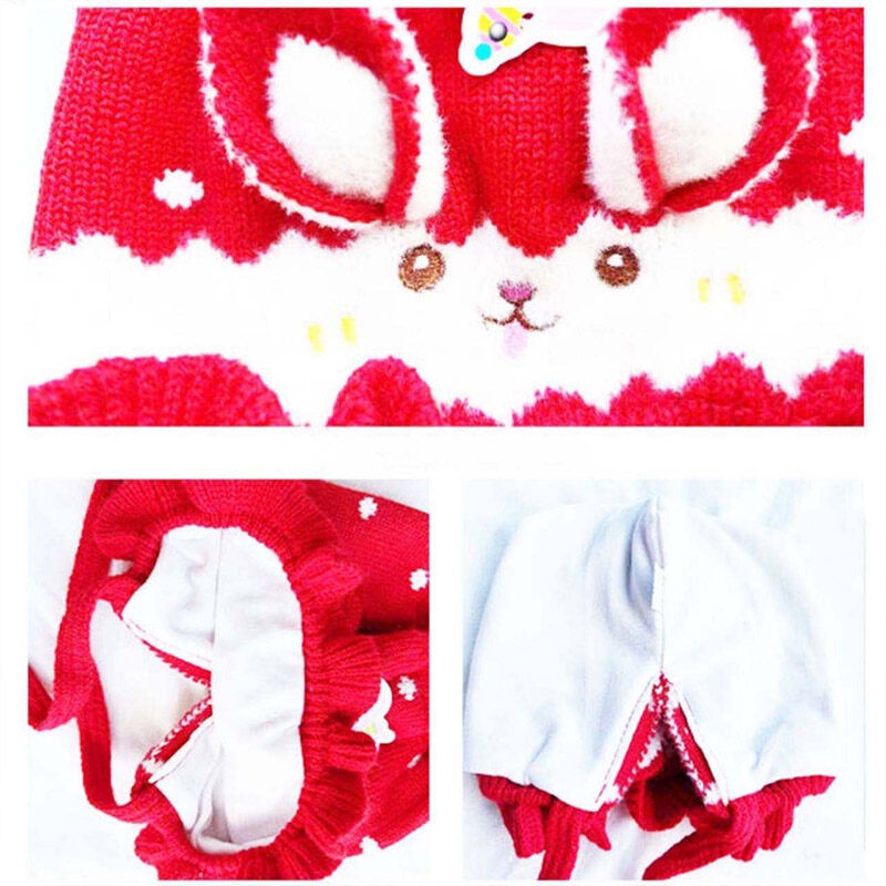 Mũ Cotton Tai Thỏ Dễ Thương Cho Bé Gái