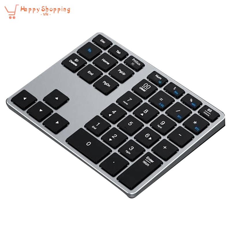 1 Bộ Bàn Phím Số 35 Phím Bluetooth Di Động Cho Laptop / Mac / PC / Desktop