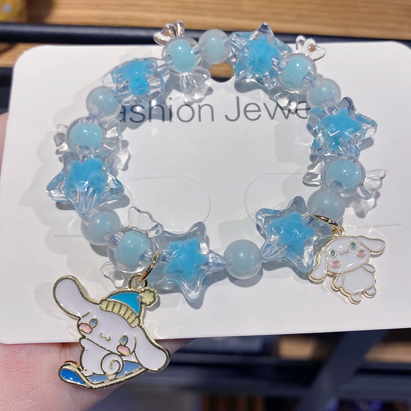 Vòng Tay Mặt Hình Chuột Mickey Melody Sanrio Kt Stellarol Dễ Thương Thời Trang Cho Bạn Gái