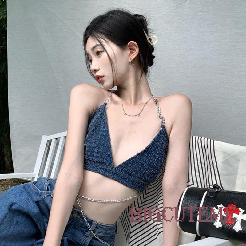 Áo Dây Nữ Cộc Tay Cổ Chữ V Thời Trang Quyến Rũ