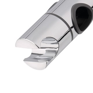 Replacement 25mm ABS Chrome Shower Rail Head Slider Holder Adjustable Bracket