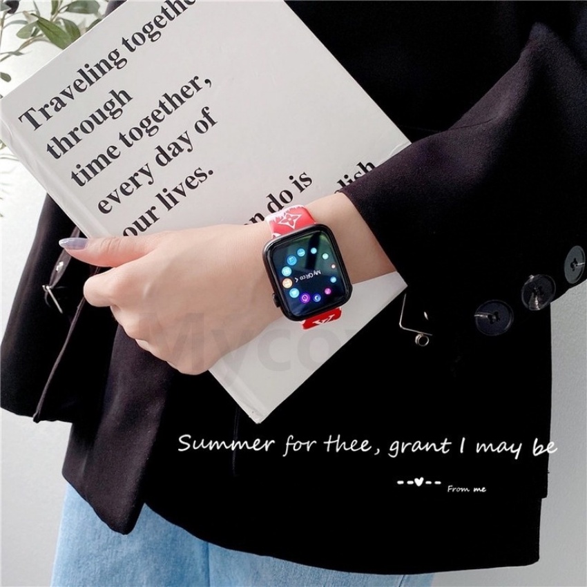 Dây Đeo Đồng Hồ Bằng Silicone Chống Trầy Xước Cho Apple 8 Ultra 7 6 SE 49 45 41 38 40 42 44 mm Series 6 SE 5 4 3 2 1