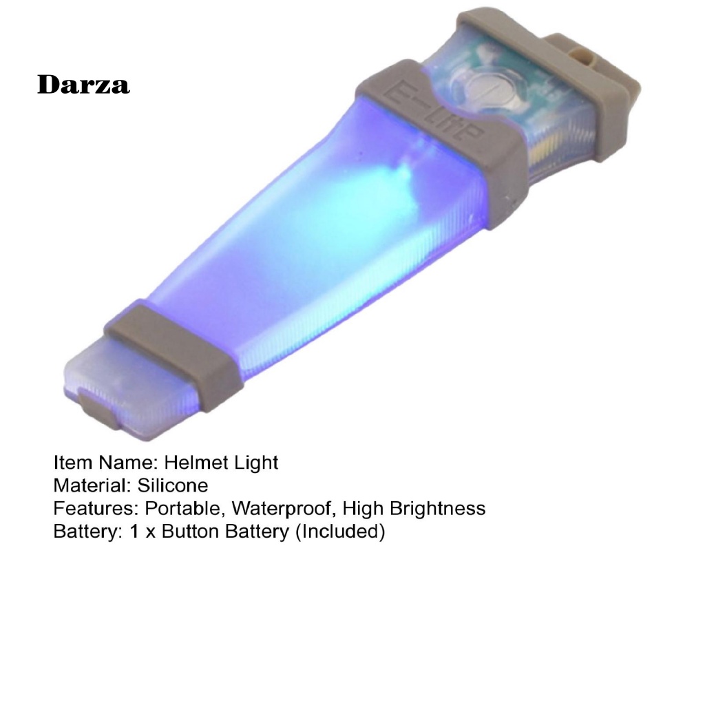 Đèn Pin Gắn Mũ Bảo Hiểm Bằng Silica Gel Phiêu Lưu Ngoài Trời 3 Màu