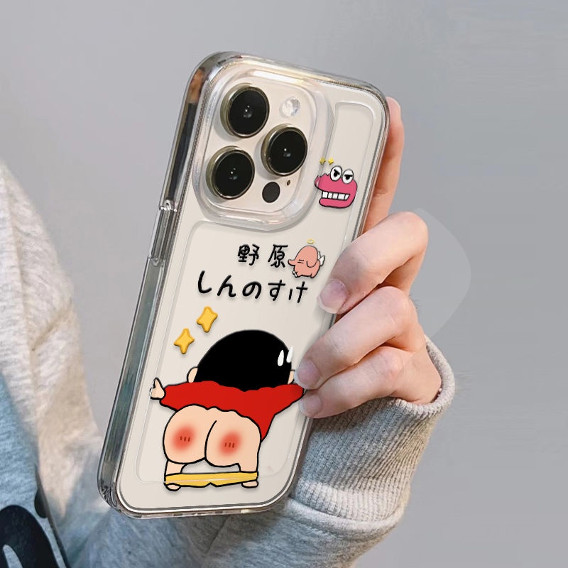 ✅Ốp Điện Thoại Chống Sốc In Hình Shin-Chan Phong Cách Đường Phố Cho iPhone 14Promax 13 / 12 / 11 7 / 8plus YY1T