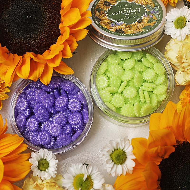 Sáp Đóng Dấu Niêm Phong Bao Bì Thư 95 Màu Sắc Hoa Hướng Dương / Hoa Hướng Dương