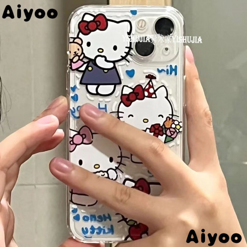 ✅Ốp Điện Thoại Mềm Họa Tiết Bướm / Mèo Bảo Vệ Toàn Diện Cho iPhone 14 13promax 78plus 11 12 XR Xs