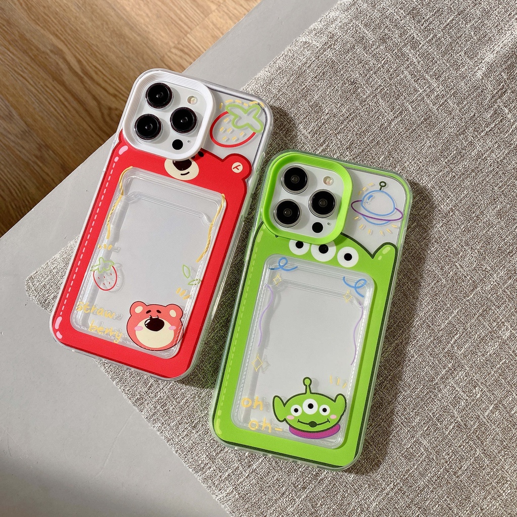 Ốp Điện Thoại Trong Suốt Chống Sốc Họa Tiết Người Ngoài Hành Tinh Cho iPhone 14ProMax 13 12Pro 11Promax 11 XS 7P