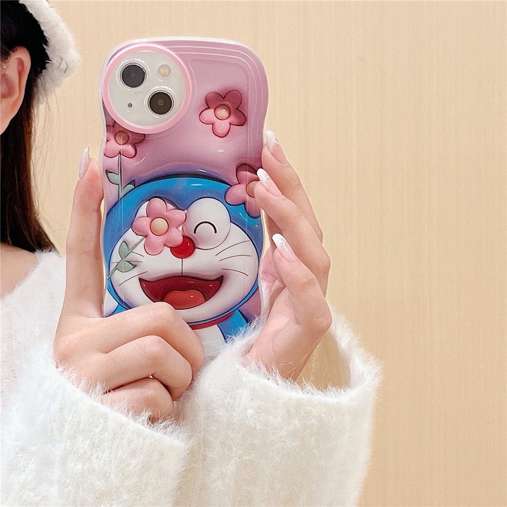 Ốp điện thoại TPU silicon mềm hình hoa hoạt hình 3D đáng yêu cho iPhone 11 13 Pro Max 6 6s 7 8 Plus X XR XS MAX SE 2020