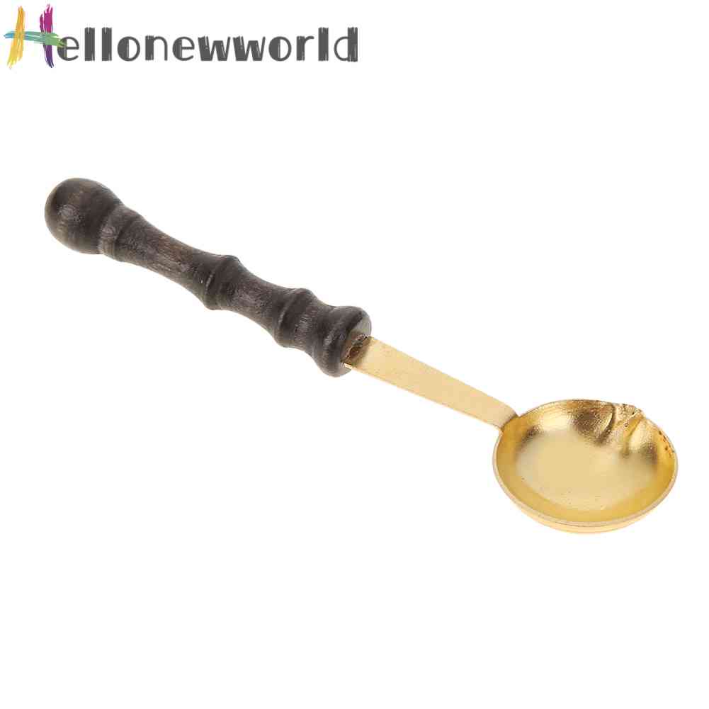 Muỗng Thẻ Sáp Niêm Phong Thiệp Mời Tay Cầm Bằng Gỗ Phong Cách Vintage