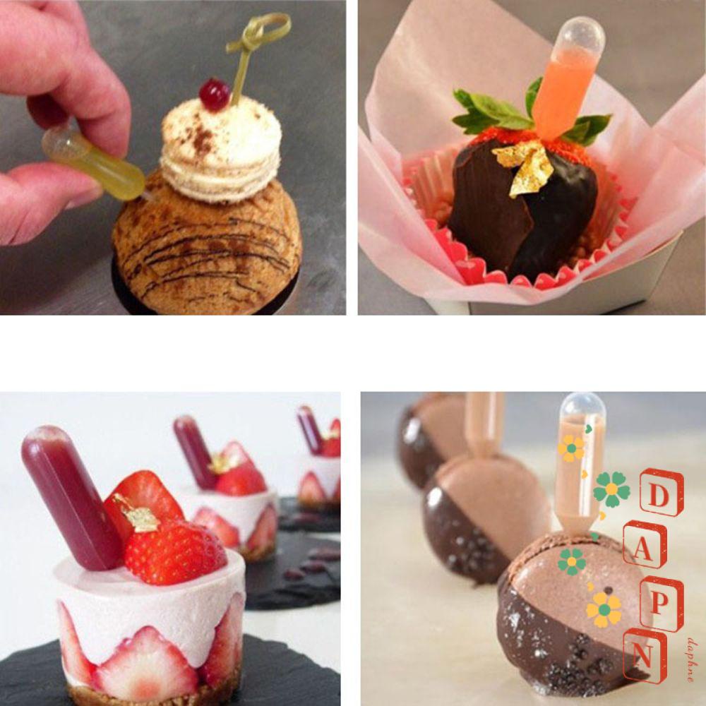 Set 50 ống bơm nhỏ giọt làm bánh bằng nhựa trong suốt tiện dụng