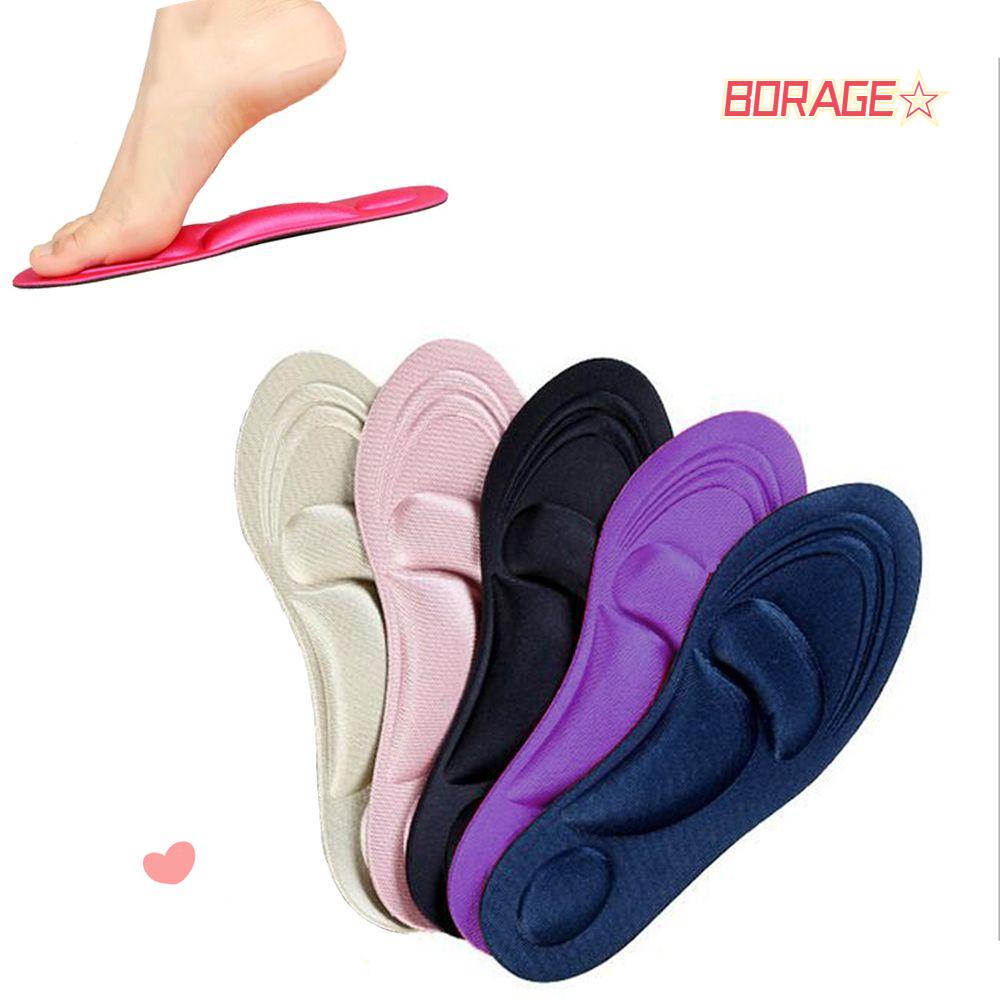 Miếng Lót Giày Thể Thao 4D Bằng Cotton Giảm Đau Thời Trang