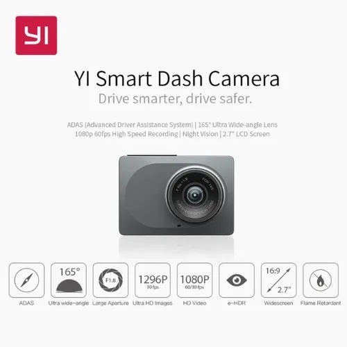 Camera Hành Trình Thông Minh xiaomi YI Cho Xe Hơi ADAS 2.7 Full HD 1080P | BigBuy360 - bigbuy360.vn