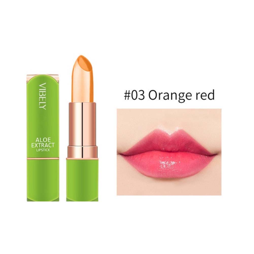 Son Thạch Lô Hội Dưỡng Ẩm Chăm Sóc Môi Màu Sắc Ấm Áp