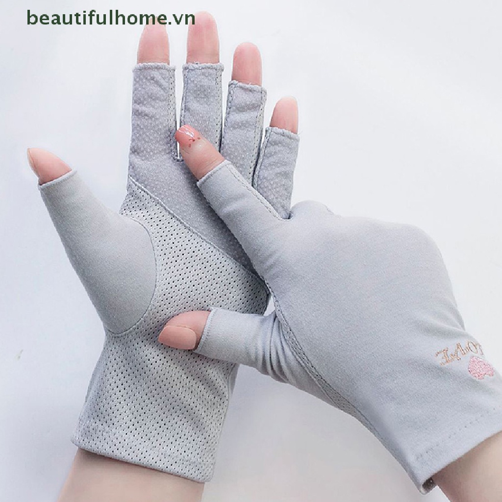 1 Đôi Găng Tay Chống Tia UV Bảo Vệ Móng Tiện Dụng