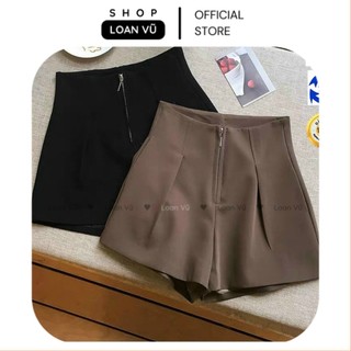 Quần short cạp liền quần short cạp cao khóa trước Loan Vũ MS38