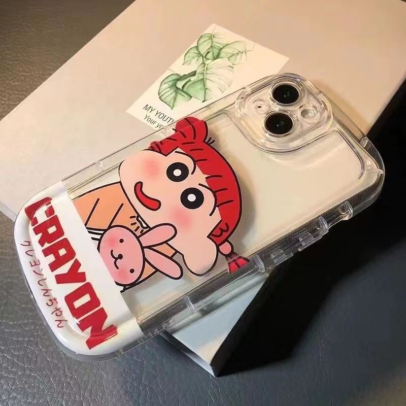 ✅Ốp Điện Thoại Mềm In Hoạt Hình Shin-Chan 2HXU Cho Iphone 14 / 13 12Promax xr x 7 / 8