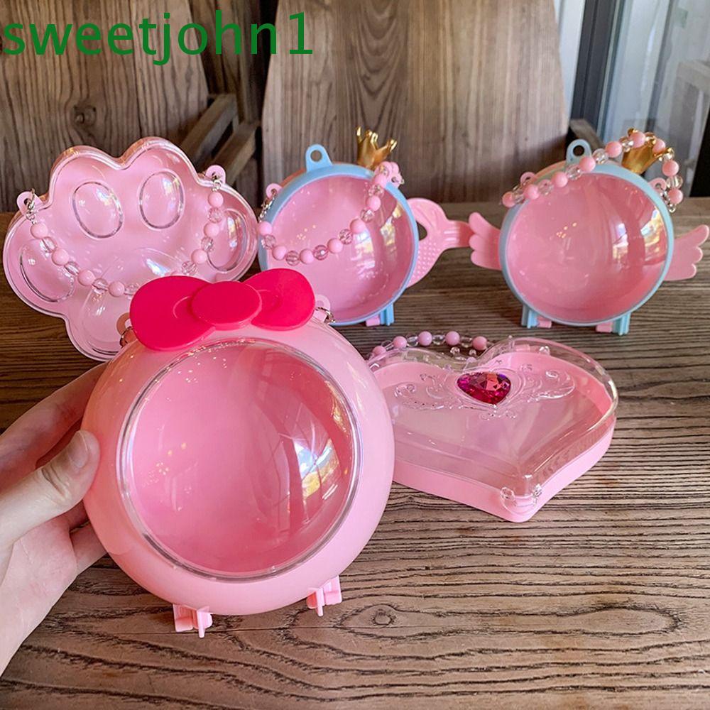 Hộp Đựng Trang Sức Hình Chân Mèo / Nơ / Trái Tim Dễ Thương Cho Bé Gái