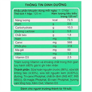 LỐC SỮA ANLENE ĐẬM ĐẶC 4X (4x125ML) (HỘP)
