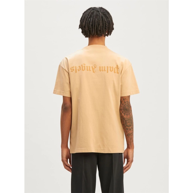 Áo Thun Cặp In Chữ Palm Angels 23SS Màu Sắc Tươi Sáng Thời Trang Mùa Hè 2038