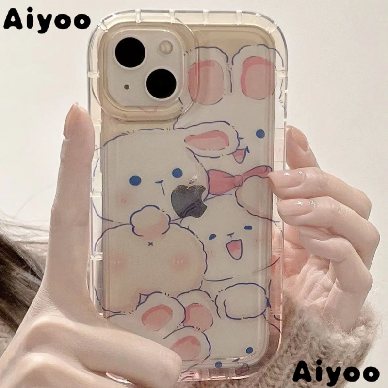 ✅Ốp Điện Thoại Trong Suốt Chống Sốc Hình Thỏ Dễ Thương Cho iPhone 14 / 13pronax 12 / 11 xr / xs 7 / 8Plus 1ABP