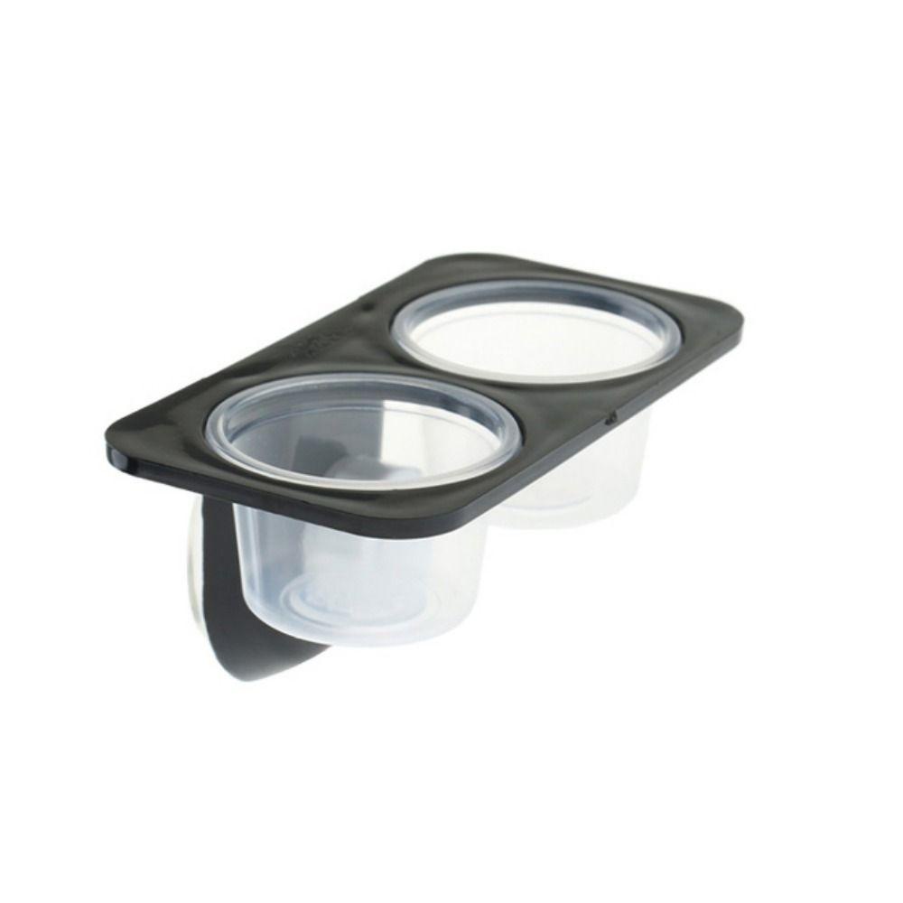 Aaron1 Hộp Đựng Thức Ăn Một / Hai Ngăn Gọn Nhẹ Có Thể Tái Sử Dụng Kèm Cốc Hút Cho Cua / Nhện / Thằn Lằn