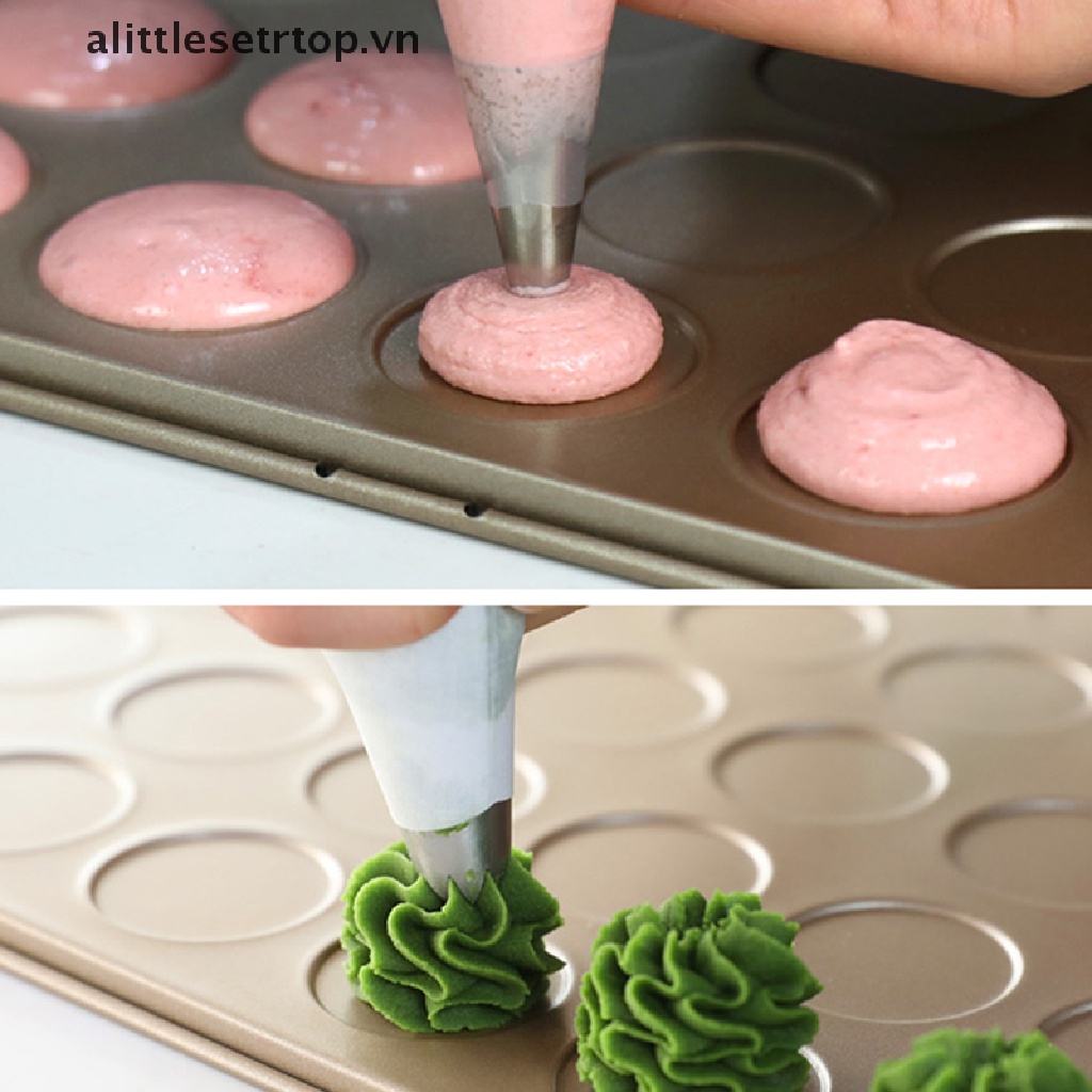 Khay Nướng Bánh Macaron 30 Lỗ Bằng Thép Carbon Chống Dính