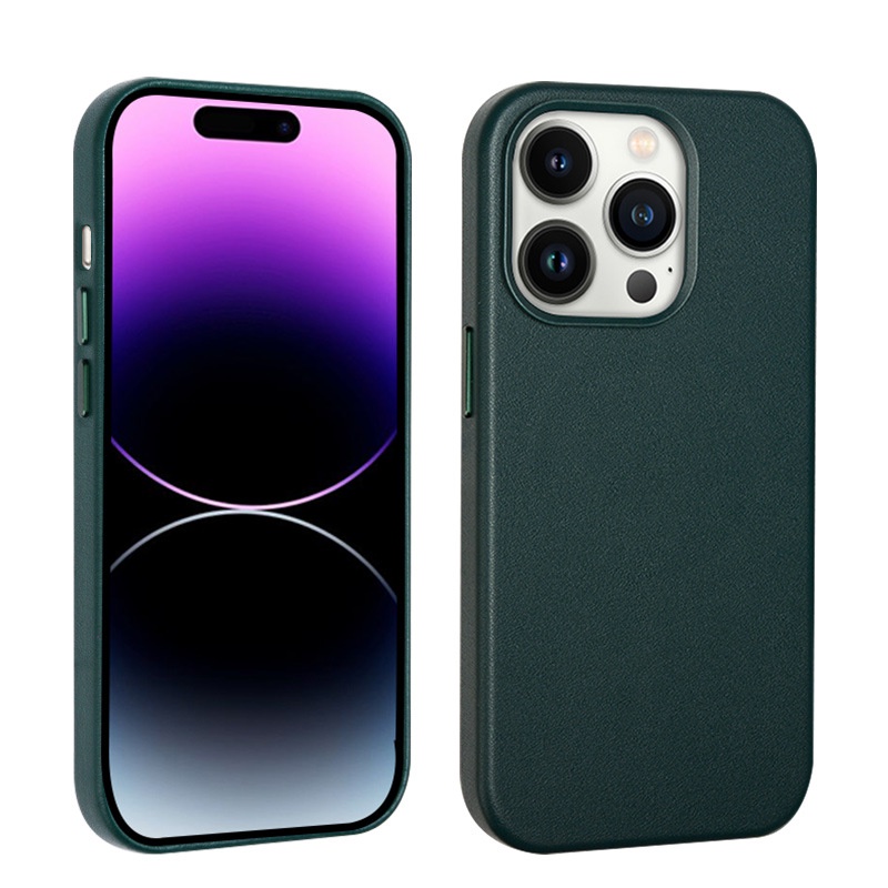 Ốp Điện Thoại Da Từ Tính Có Logo Cho IPhone 14 Pro Max 14